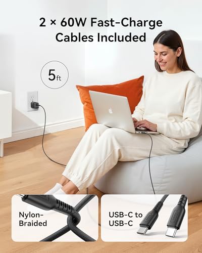 INIU 20000mAh Portable + 30W 2-Pack Type C Charger