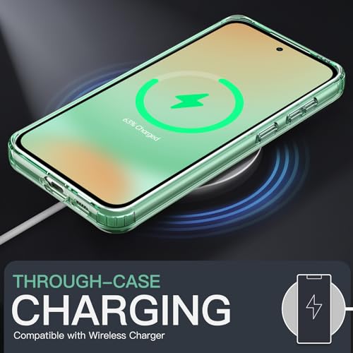JETech Case for Samsung Galaxy S24 FE, Non-Yellowing Shockproof Bumper Protective Phone Cover, Anti-Scratch Hard PC Back (Mint Green) - color: Mint Green, size: Galaxy S24 FE