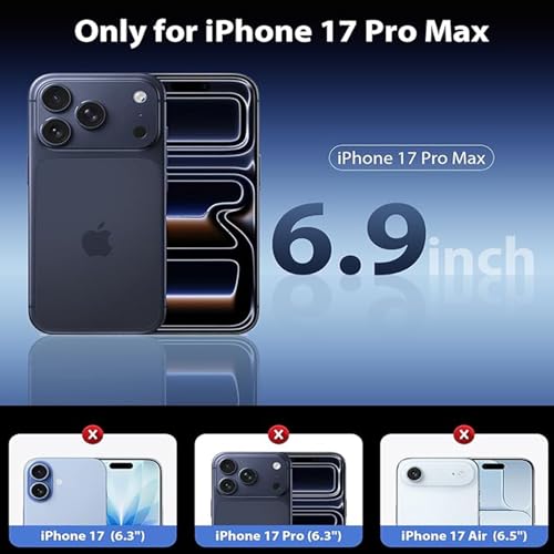 Battery Case for iPhone 17 Pro Max,Upgraded 12000mAh Capacity Rechargeable Portable Extended Charger Case Wireless Charging Compatible with iPhone 17 Pro Max(6.9 inch) Charging Cover & Carplay (Black) - size: iPhone 17 Pro Max (6.9 inch)