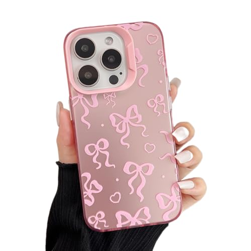 ZTOFERA for iPhone 13 Pro Case,Cute Pink Ribbon Bow Tie Planet Star Floral Aesthetic Phone Case,Trendy Slim Hard IMD Shockproof Protective Bumper Phone Cover for Women Girls,Bowknot - color: Bowknot, size: iPhone 13 Pro 6.1"