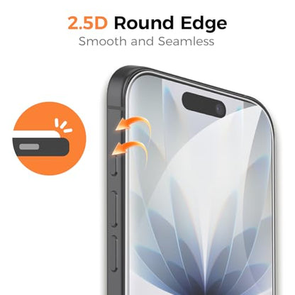 3 Pack for iPhone 17 Screen Protector [6.3 inch] 2025, Tempered Glass with Installation Frame, Shatterproof, 9H Hardness, Anti-static, Case Friendly, Featuring Full Edge-to-Edge & Ultra-Thin - size: iPhone 17