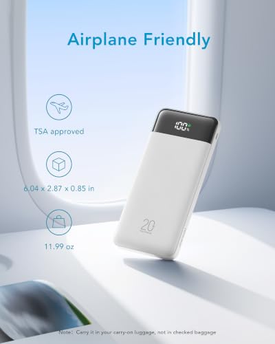 charmast Portable Charger Built-in Cables, 20000mAh Power Bank 6-Output | Travel Fast Charging Battery Pack for iPhone 17/16/15 Samsung Android, Flight-Approved, Multi-Device, USB-C & USB-A, LED % - color: White