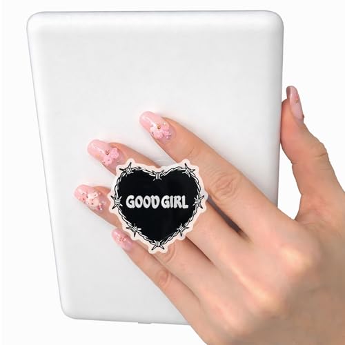 Cute GOOF Girl Expandable Collapsible Grip, for with Kindle E-Readers, iPhones and Smartphones,Rotating Folding Elastic Base, A Gift for Book Lover - color: GOOD GIRL