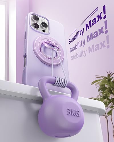 andobil 2026 3rd Gen Stability Magnetic Phone Ring Grip for MagSafe, Purple - color: Purple