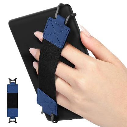 MoKo Security Hand-Strap for 6-8" Kindle eReaders Fire Tablets, Indigo - color: B-indigo, style: Black Strap