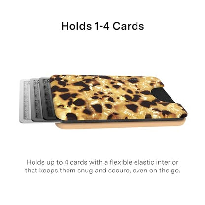 VELVET CAVIAR compatible with MagSafe Wallet - Magnetic Card Holder - color: Blonde Tortoise Shell