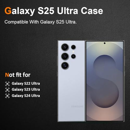 Silicone Clear for Samasung Galaxy S25 Ultra Case,Comfort Grip | Soft Slim-Fit TPU Galaxy S25 Ultra Phone Cover,Non-Slip,Shockproof Protection,Scrath-Resistant - size: galaxy s25 ultra case