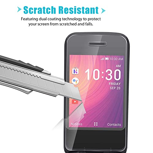 Zeking [4 Pack] Designed for Alcatel Go Flip 4 / TCL Flip Pro Screen Protector (PET), [HD Clarity] Case Friendly Anti-scratch, High Definition Clear Shield (PET)