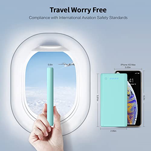 Ekrist Portable Charger Power Bank 25800mAh, Ultra-High Capacity Fast Phone Charging with Intelligent Controlling IC,2 USB Port External Cell Phone Battery Pack Compatible with iPhone,Android-Green - color: Green