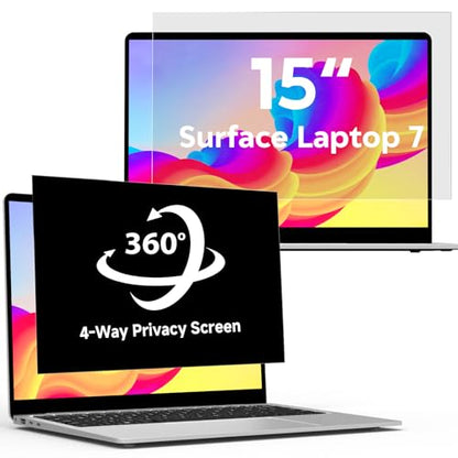 360°Privacy Screen for Microsoft Surface Laptop 7 15 inch - size: For Surface Laptop 7 15 Inch