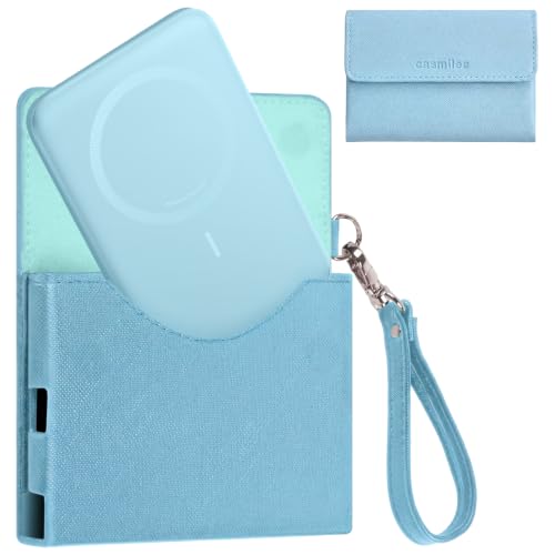 Power Bank Case for Anker Nano 5000mAh Magnetic Wireless Charging Battery - color: Blue, size: 4.05*2.75*0.39inch