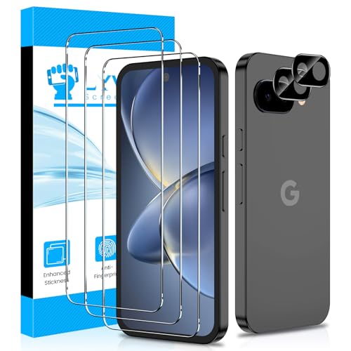 LYWHL 3+2 Pack for Google Pixel 10A Tempered Glass Screen Protector - size: Google Pixel 10A