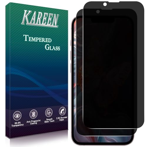KAREEN 2 Pack Privacy Screen Protector for iPhone 17e 6.1 inch