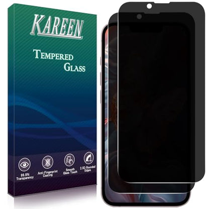KAREEN 2 Pack Privacy Screen Protector for iPhone 17e 6.1 inch