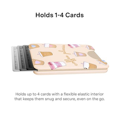 VELVET CAVIAR compatible with MagSafe Wallet - Magnetic Card Holder - color: Coffee