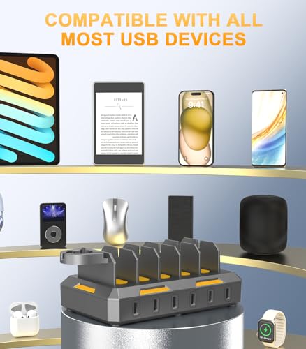 CREATIVE DESIGN Charging Station for Multiple Devices, 50W Charger Dock