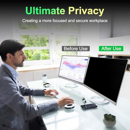 Magnetic 23.8 Inch Monitor Privacy Screen for 16:9 Aspect Ratio - size: For Computer Monitor 23.8Inch