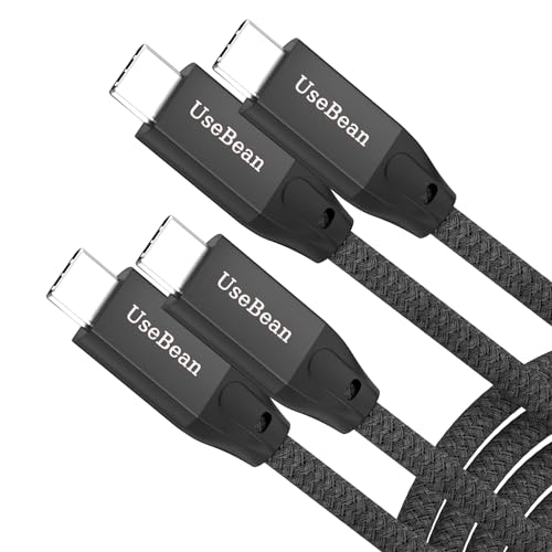 USB C to USB C Cable 100W 3.3FT 2Pack, 4K Video USB C 3.2 Gen 2 Data Cable - color: Black, size: 3.3FT(2PACK)