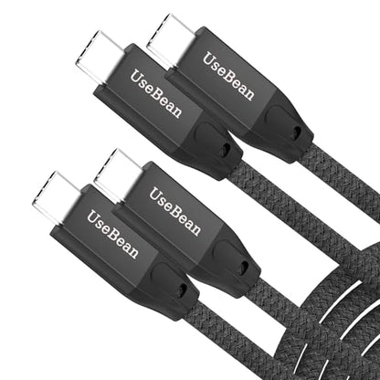 USB C to USB C Cable 100W 3.3FT 2Pack, 4K Video USB C 3.2 Gen 2 Data Cable - color: Black, size: 3.3FT(2PACK)