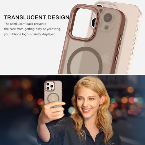BENTOBEN Magnetic for iPhone 16 Pro Max Case,(Compatible with MagSafe) (Military Grade Drop Protection) Slim Translucent Matte Shockproof with Anti-Fingerprint Phone Case 6.9",Desert Titanium - color: Desert Titanium