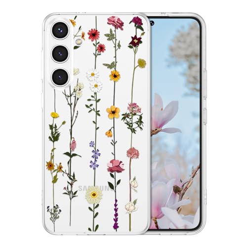 ZTOFERA Floral Case for Samsung Galaxy A16 4G/5G,Cute Flower Pattern Case for Girls Women,Flexible Silicone Protective Slim Shockproof Bumper Phone Cover for Samsung Galaxy A16 4G/5G,Clear - color: Clear, size: for Samsung Galaxy A16 4G/5G