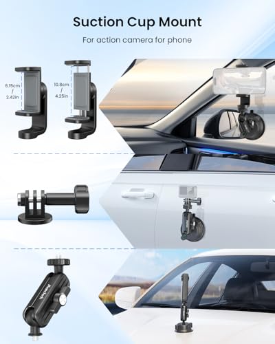 Suction Cup Mount for GoPro Car Mounts for Insta360 Accessories