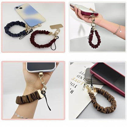 Keychain Wristlet, Stretchy Cell Phone Wristlet Strap, Key Chain Lanyard with Car Key Holder