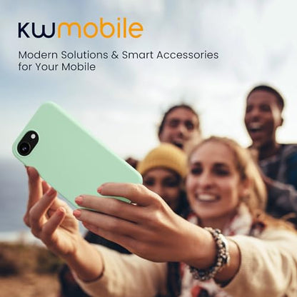 kwmobile Case Compatible with Apple iPhone 17e / iPhone 16e Case - Soft Slim Protective TPU Silicone Cover - Mint Matte - color: mint matte