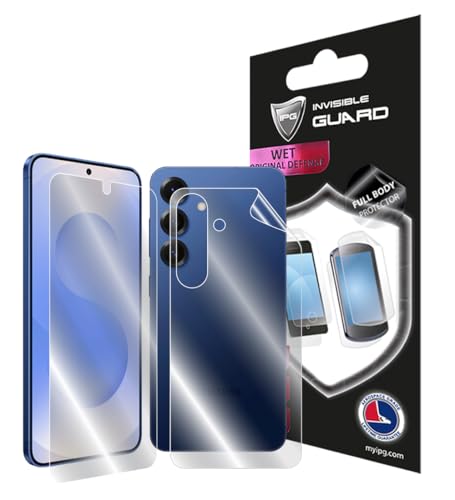 IPG Made for Samsung Galaxy S25 Hydrogel Screen + Back Protector Invisible Touch Screen Sensitive Ultra HD Clear Film Anti Scratch Skin Guard - Smooth/Self-Healing/Bubble -Free for Galaxy S25FB - size: Full Body (Screen + Back Protector)