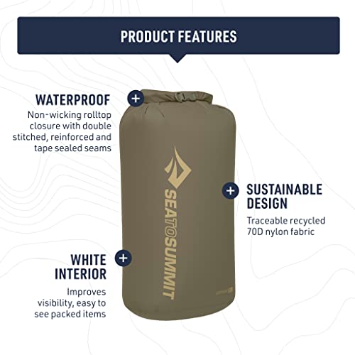 Sea to Summit Lightweight Dry Bag, Multi-Purpose Dry Storage - color: Beluga Grey, style: 1.5 Liter