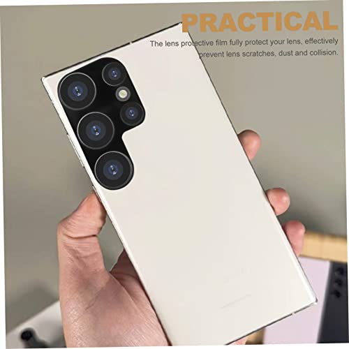 Uonlytech 4pcs Tempered Glass Phone Lens Protectors for Ultra High Definition Scratch Resistant Camera Lens Covers Full Coverage Film with Strong Adhesive for Protection