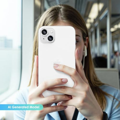 TENOC Camera Lens Protector for iPhone 14 & 14 Plus, Silver Glitter - size: iPhone 14/14 Plus