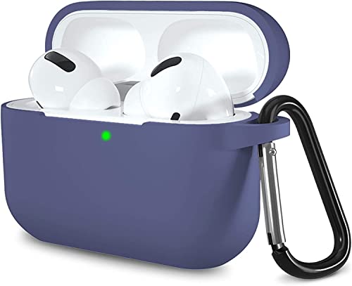 Lerobo for AirPods Pro 2nd/1st Case with Keychain, Blue Gray - color: Blue Gray