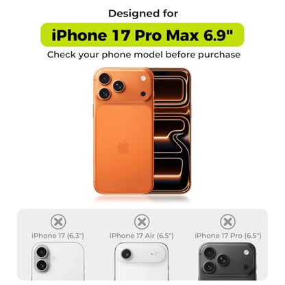 2-Pack for iPhone 17 Pro Max Camera Lens Protector - [Not Easy to Break] [Strong Adsorption] [Case-Friendly] Metal Aluminum Alloy Tempered Glass Rear Camera Screen Protector - Titanium Orange - size: 17 Pro Max Orange