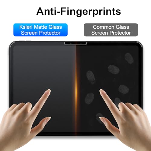 2 Pack for iPad Pro 13 Inch M5 2025 & M4 2024 Matte Glass Screen Protector (Not Privacy) Anti Glare Anti Fingerprint Tempered Glass with Alignment Frame, Face ID & Apple Pencil Compatible - size: Pro 13" (M5 2025/M4 2024)