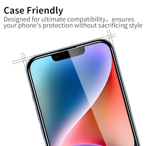 3 Pack Tempered Glass Screen Protector for iPhone 14 Plus/13 Pro Max, 9H Hardness, Scratch Resistant, HD Clear, Case Friendly, Bubble-Free, Easy Install - size: iPhone 14 Plus/13 Pro Max