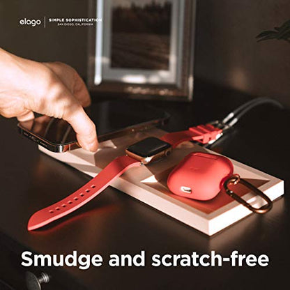 elago Charging Tray Duo for MagSafe & Apple Watch Chargers - color: Sand Pink