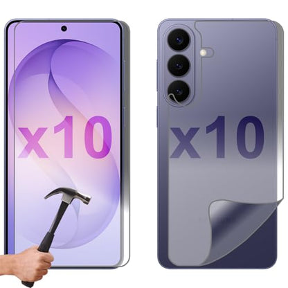 10 Set Tempered Glass Screen Protector for Samsung Galaxy S26+ PLUS Front and Back Soft Film Bulk