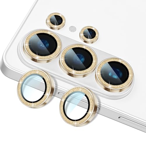 Camera Lens Protector for Samsung Galaxy s26 Ultra, Bling Glitter for Women - color: Gold