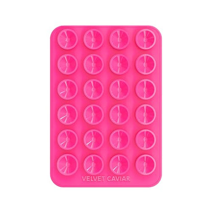 Velvet Caviar Suction Cup Phone Case Mount Compatible with MagSafe Devices Only - Magnetic Silicone Sticky Phone Grip Holder for iPhone Back of Phone - Mirror Gripper (Hot Pink) - color: Hot Pink