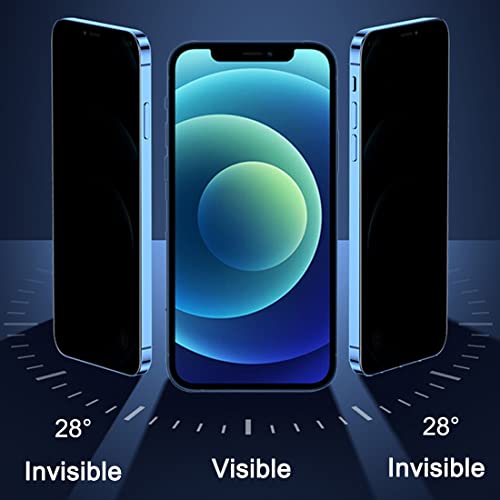 2 Pack Compatible with iPhone 12/iPhone 12 Pro Privacy Screen Protector, Anti-Spy Anti-Blue Light Eye Protection Tempered Glass Film, Scratch Resistant, Full Coverage, Case Friendly - size: for iPhone 12/12 Pro