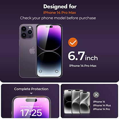 UNBREAKcable Privacy Screen Protector for iPhone 14 Pro Max, 2-Pack - size: iPhone 14 Pro Max