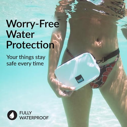 Booe Waterproof Belt Bag - Waterproof Fanny Pack - Sail White | 100% Waterproof Bag, IP67 Submersible, Airtight TRU Zip, Floats, Fits All Phones, Touchscreen-Friendly, Crossbody/Waist Pack - color: Sail White