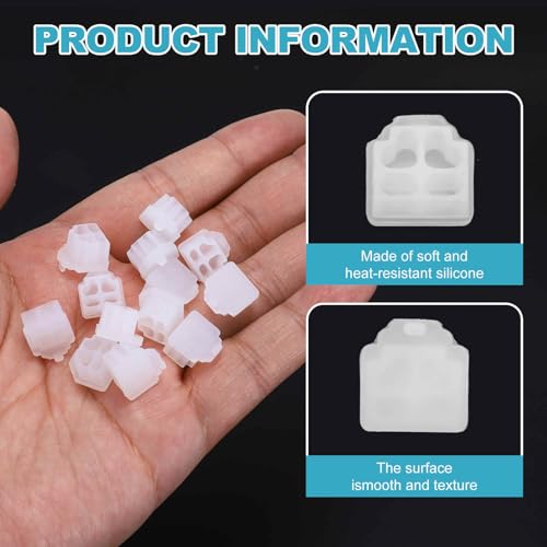 MECCANIXITY Clear RJ11 Port Duct Covers Caps, Silicone Anti-Dust Plugs Caps Protector Covers for Computer Digital Socket Printer, Modem, Router, Telephone Jack, Pack of 50 - color: Clear