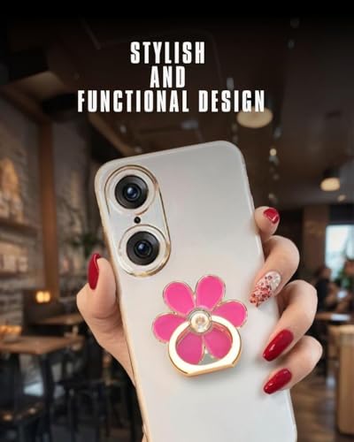 NXVX Phone Ring Holder, Magenta 360° Rotating Finger Grip & Kickstand - color: Magenta