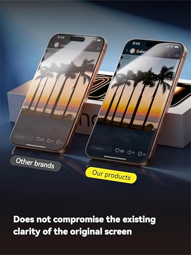3 Pack Screen Protector with Phone Case for iPhone 15, 2 Pack Camera Lens Protector, Tempered Glass, Easy Install Frame, 9H Hardness, Bubble Free, HD Clear, Full Coverage