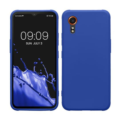 kwmobile Case Compatible with Samsung Galaxy Xcover7 Case - Soft Slim Protective TPU Silicone Cover - Baltic Blue - color: Baltic Blue