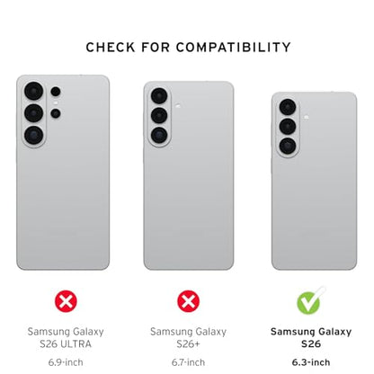 Battery Case for Galaxy S26, 10000mAh High Capacity Portable Rechargeable Protective Case Supported Qi Wireless Charging Compatible with Galaxy S26 (6.3 inch) Extended Battery Charger Cover -Black - size: Galaxy S26