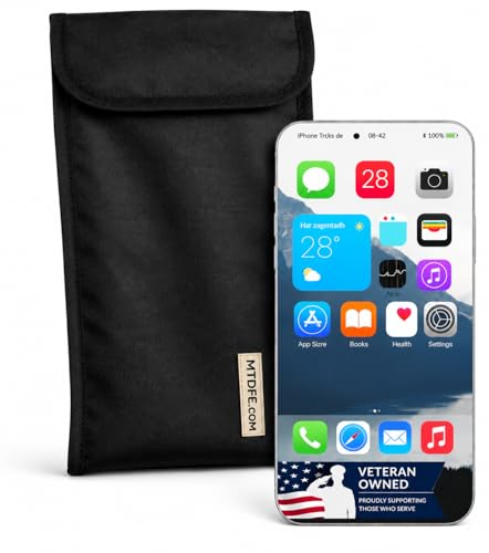 Basic Faraday Signal Blocking Pouch for Cell Phone Privacy and Anti-Tracking Protective Case (Eclipes Black) - color: Eclipes Black