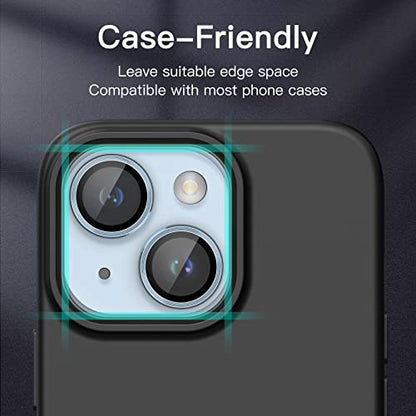 JETech Camera Lens Protector for iPhone 14/14 Plus, Blue, 1 Set - color: Blue